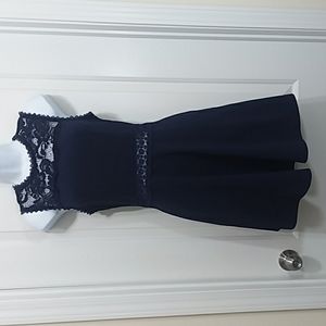 Speechless Navy Lace Dress